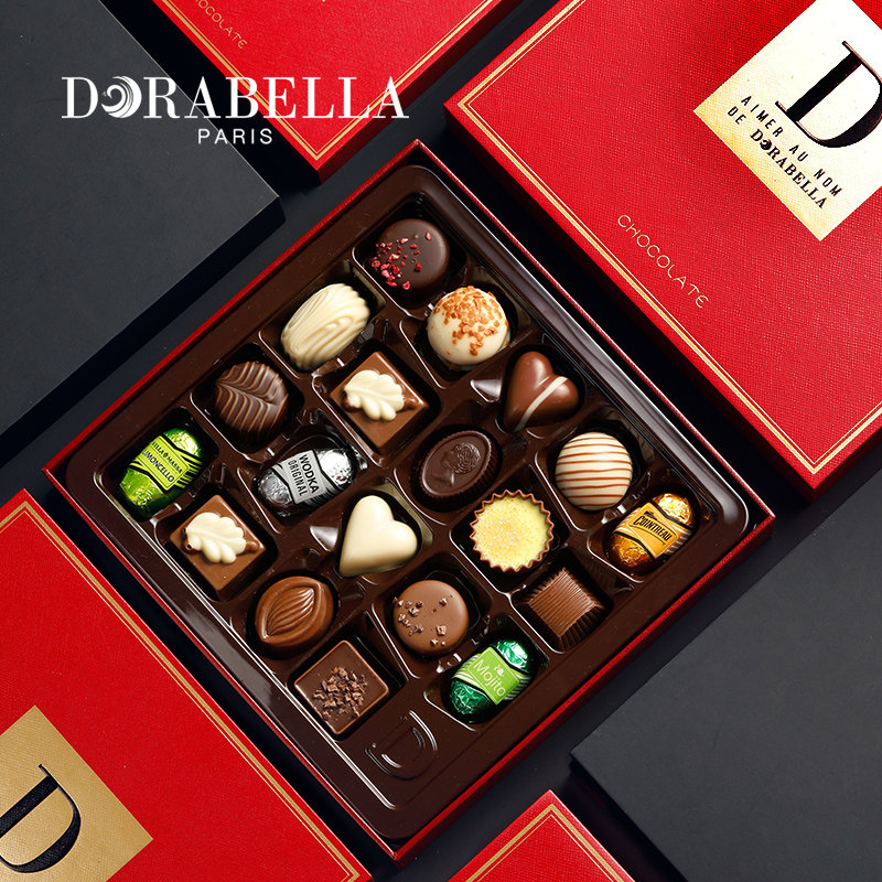 朵娜贝拉比利时进口礼盒装巧克力 dorabella朵娜贝拉夹心巧克力
