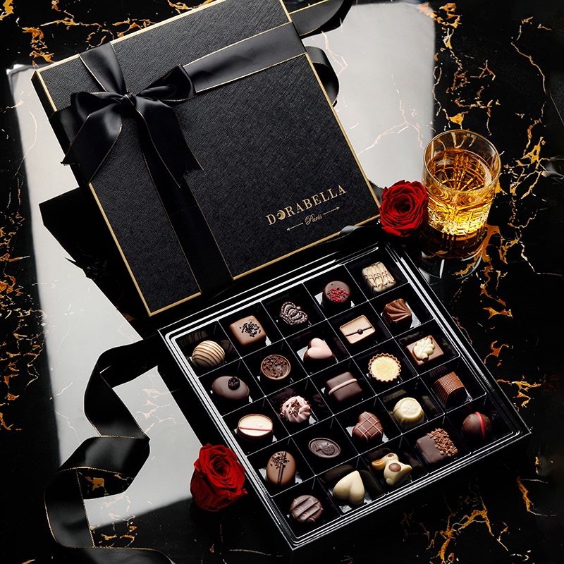 比利时进口巧克力礼盒装送女朋友生日酒心零食父亲节中考毕业礼物