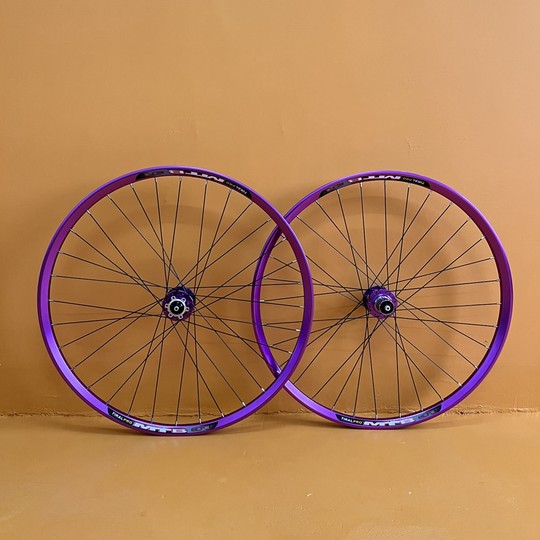 24寸26/27.5/29寸炸街120响4培林快拆碟刹铝合金山地自行车轮组