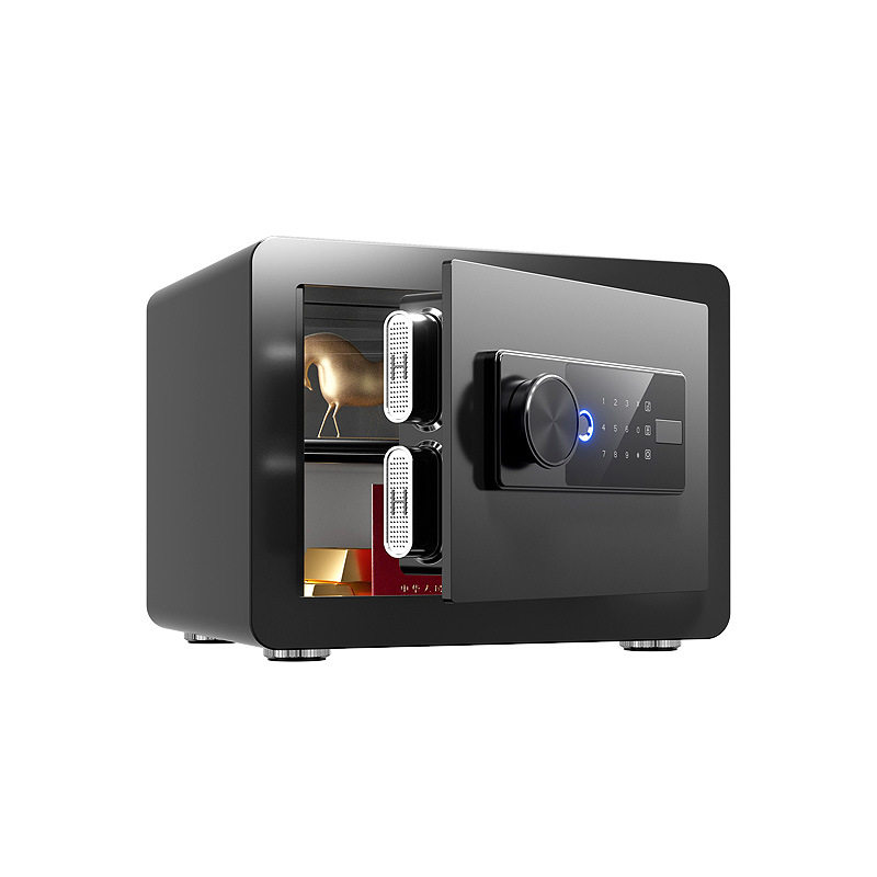 家用指纹保险柜小型2025年新款存钱罐存首饰黄金密码保险箱可入柜,淘宝优惠券,粉丝福利购,淘宝优惠卷
