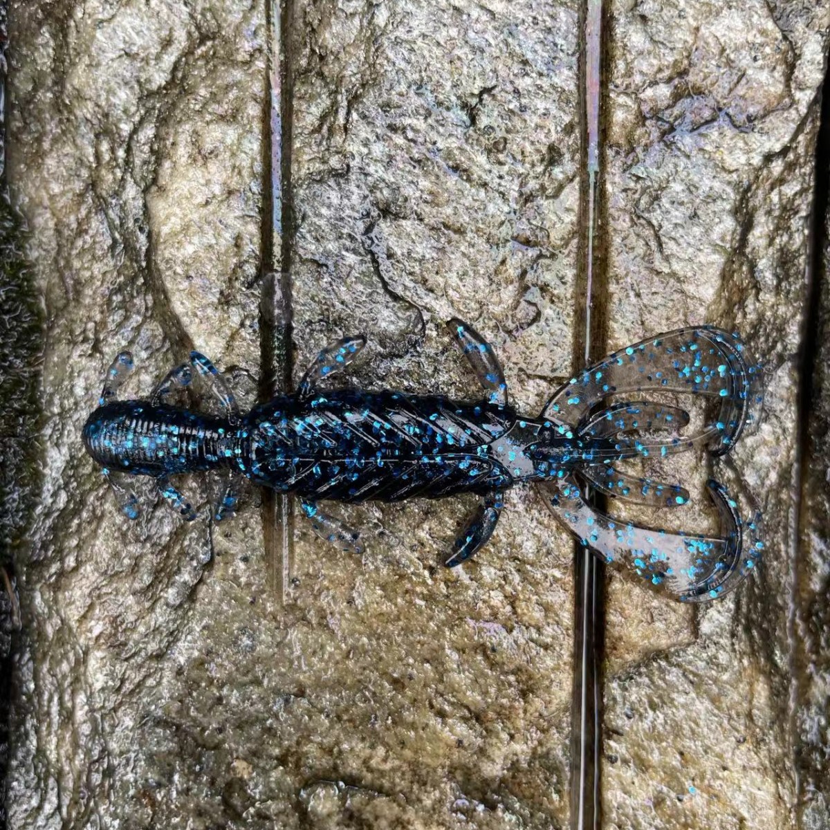 浮水虾路亚饵可变形芭蕾跳舞虾黑坑野钓抢鱼神饵内德德州倒钓软饵 - 图0