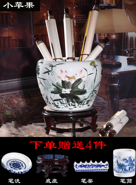 陶瓷花瓶摆件客厅书画桶画缸