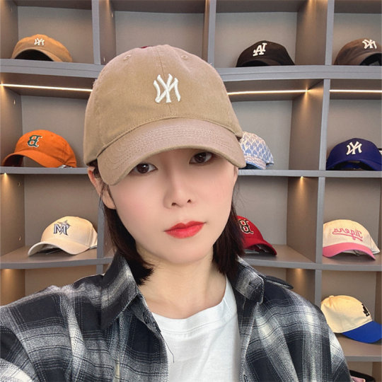 韩国MLB帽子软顶小标正品男女款鸭舌帽NY洋基队遮阳透气CP77