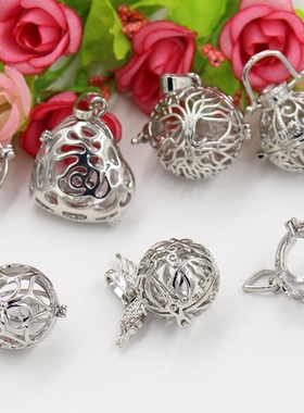 diy合金镂空爱心链条饰品挂件