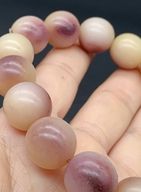 天然驼骨手串油润透料圆珠