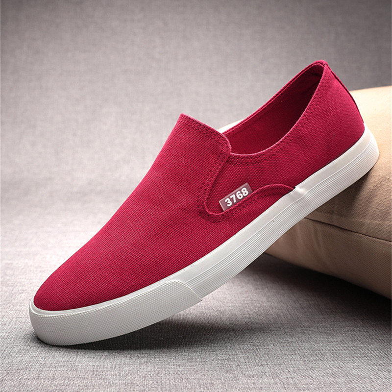 春季帆布鞋男韩版潮流百搭透气一脚蹬懒人鞋休闲防臭老北京布鞋男,淘宝优惠券,粉丝福利购,淘宝优惠卷