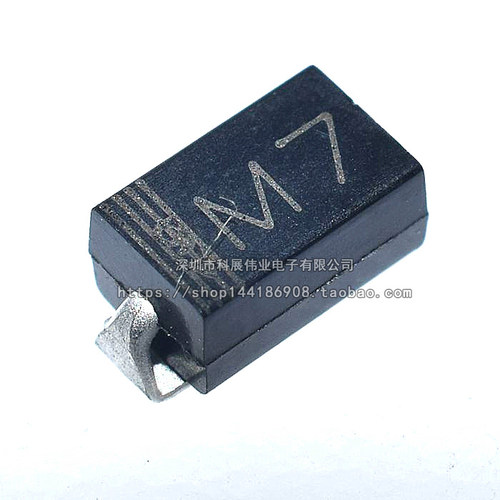 贴片二极管1N4007 M7 SMA 1A/1000V DO-214AC 功率整流管 100个 - 图0