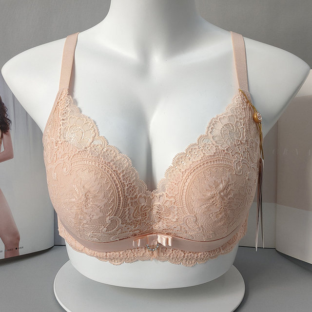 Special offer June Rose bra, genuine thick cup, small breasts, no rims, adjustable women's bra, push-up display, large breasts, AB cup