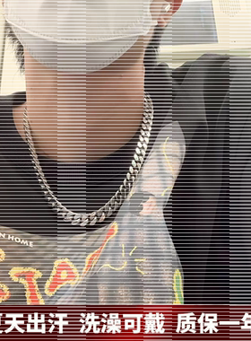 新款男女通用项链钛钢古巴链