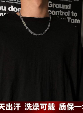 十字轻奢小众方牌锁骨链