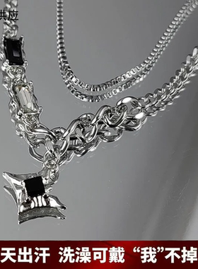 古巴项链毛衣链钛钢项链男女通用