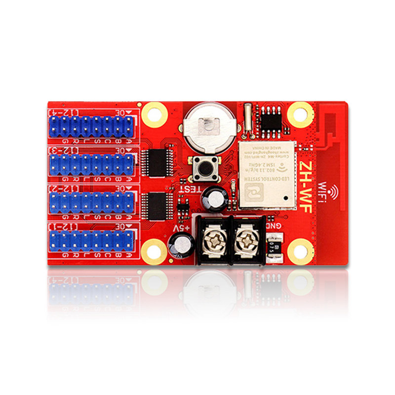 LED广告显示屏控制卡中航ZH手机无线WIFI+U盘电子滚动走字屏模块 - 图3