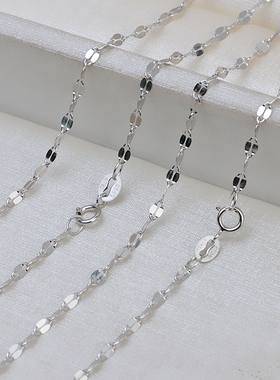 925纯银嘴唇链厘米银链项链女款