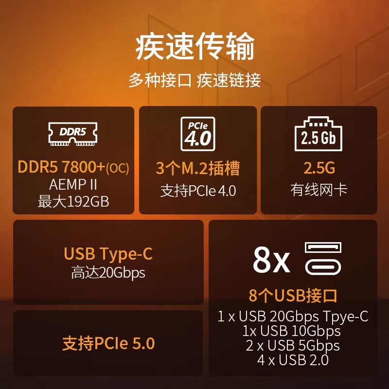 TUF GAMING B760M-PLUS/WIFI D5 重炮手台式机电脑游戏主板玩家国度旗舰店 - 图2