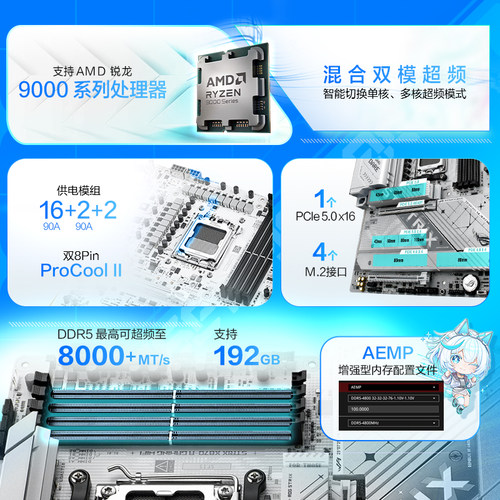 ROG STRIX X870-A GAMING WIFI S 吹雪/HERO/APEX华硕电竞游戏主板玩家国度旗舰店 - 图0