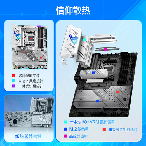ROG STRIX X870-A GAMING WIFI S 吹雪/HERO/APEX华硕电竞游戏主板玩家国度旗舰店 - 图1