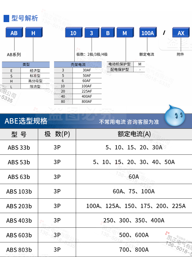 原装正品LG(LS)产电 塑壳断路器 MEC空气开关 ABS33b 3P 30A MCCB - 图0