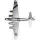 World War II b-17g American air fortress alloy aircraft