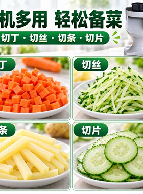 香程电动切菜机家用切丁切丝