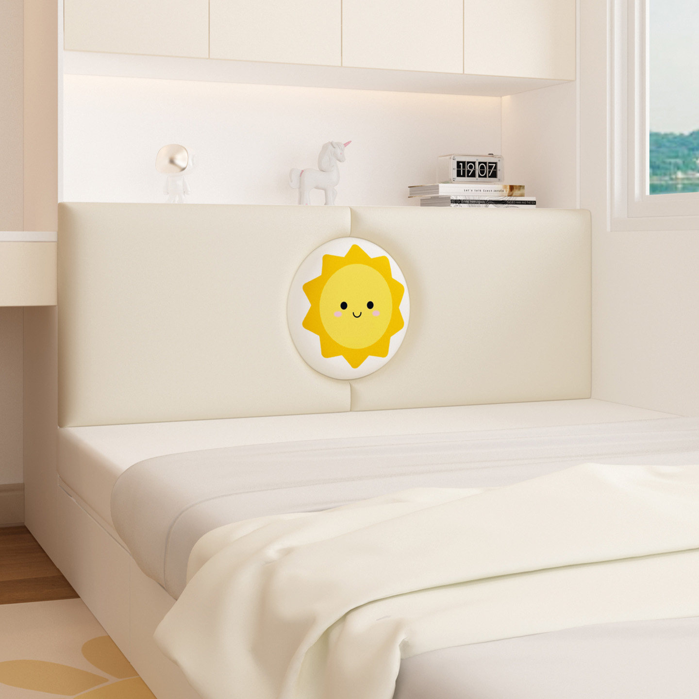 儿童房床头软包靠垫榻榻米床头无床头防撞头靠背板卡通可爱床头,淘宝优惠券,粉丝福利购,淘宝优惠卷