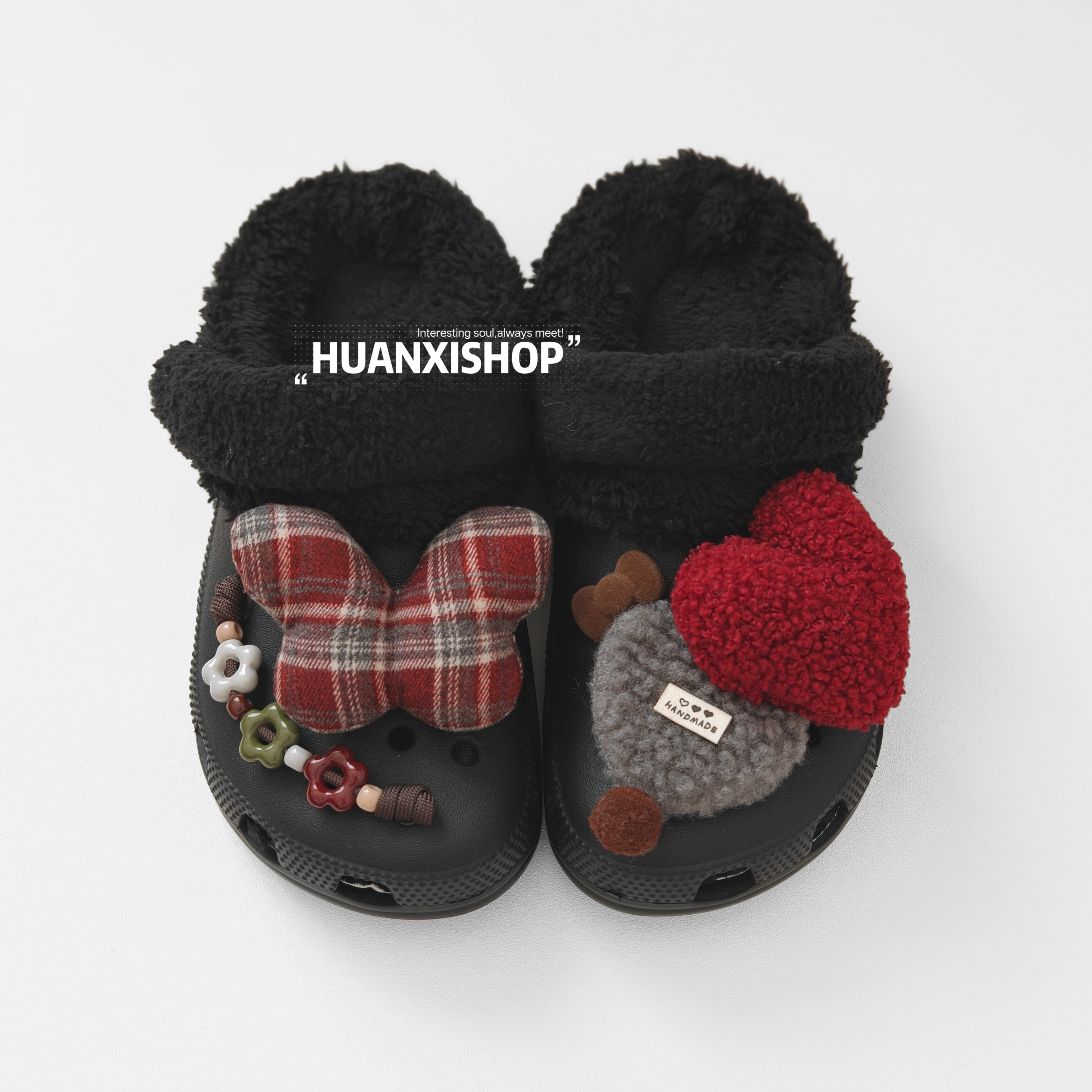 安娜的花园丨冬季洞洞鞋鞋鞋花可爱鞋扣百搭红色鞋面装饰扣卡骆驰,淘宝优惠券,粉丝福利购,淘宝优惠卷