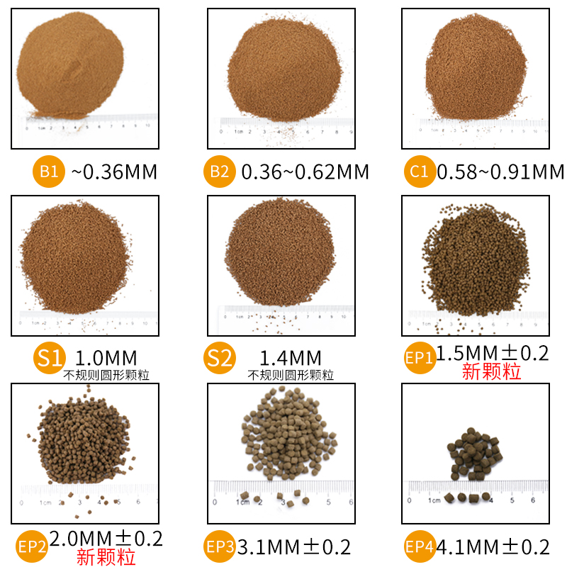 日清丸红饲料S1S2EP0EP1EP2EP3EP4金鱼锦鲤兰寿孔雀通用型鱼饲料 - 图2