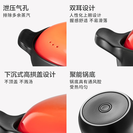 ASD/爱仕达RXC25B3QRXC35B3QRXC40B3Q陶瓷煲汤煲炖煲砂锅燃 - 图1