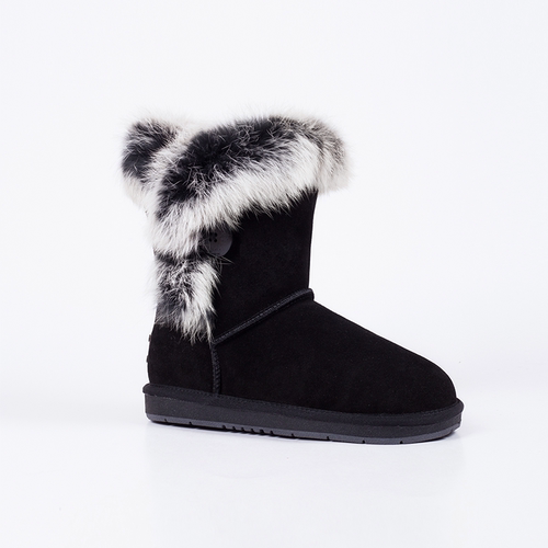 澳洲正品auzlandsheepskin秋冬经典羊皮毛一体5803兔毛雪地靴 - 图1