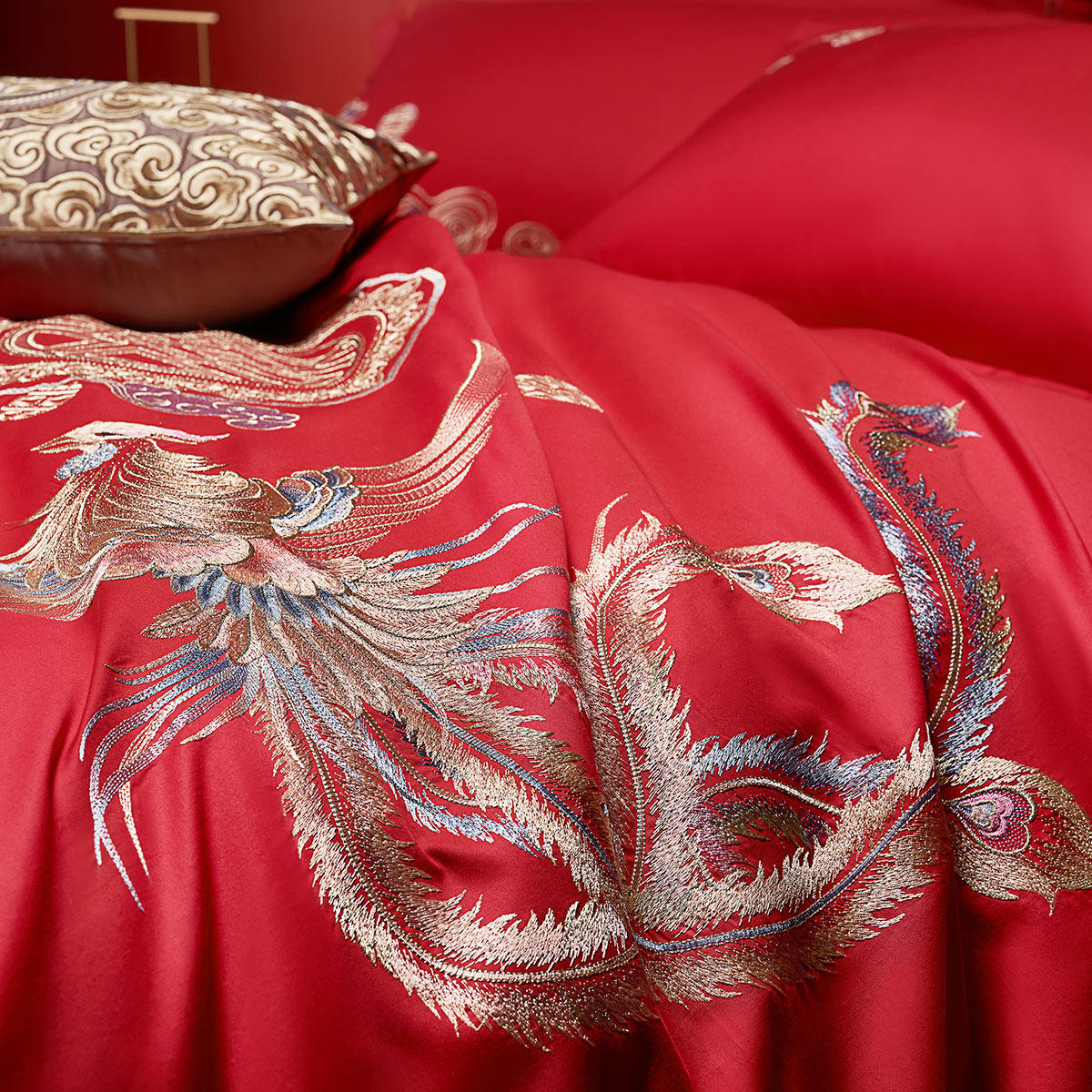 水星家纺结婚套组喜被一整套婚庆绣花喜庆婚嫁多件套床上用品,淘宝优惠券,粉丝福利购,淘宝优惠卷