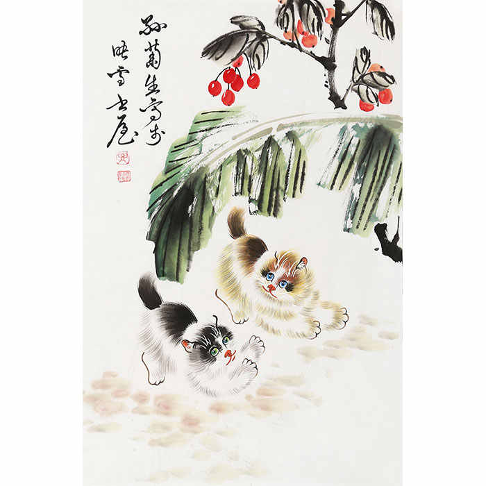 手绘猫字画 新人首单立减十元 21年8月 淘宝海外