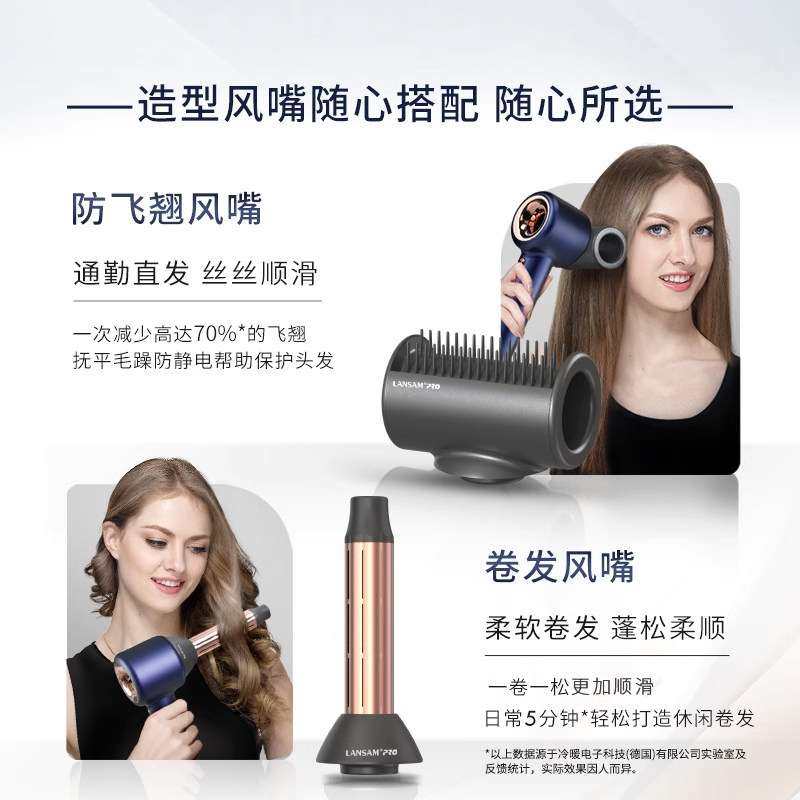 LANSAM高速电吹风机负离子护发家用速干无风筒叶大风力发型师专用,淘宝优惠券,粉丝福利购,淘宝优惠卷
