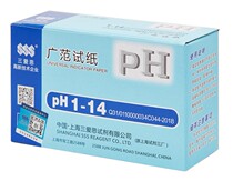 ph extensive test paper Shanghai Three ASAP reagent B-wide range test paper ph 1-14 acid-basicity precision ph test paper