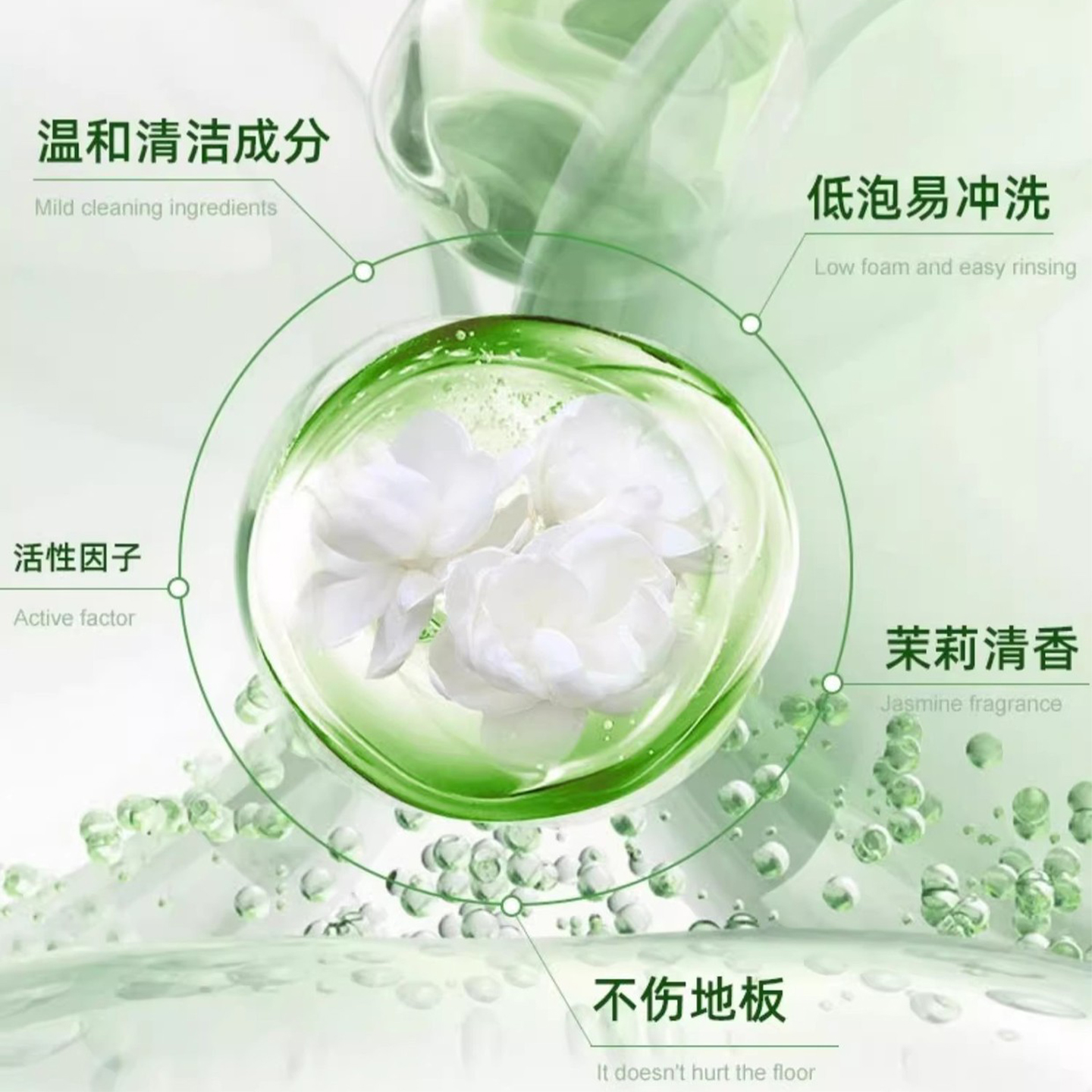 适配美的地面清洁液扫洗地机x5x8x9x9pro/x10清洁剂G3/GX5洗涤剂 - 图2