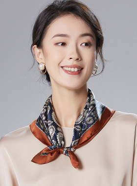100%桑蚕丝高级感护颈围巾