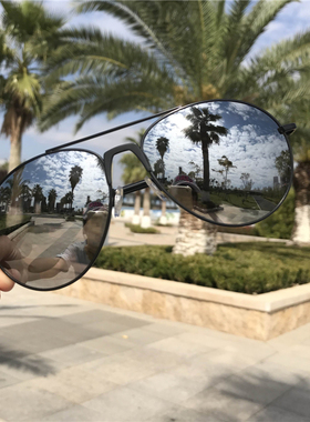 墨镜炫酷风加大镭射反光太阳镜