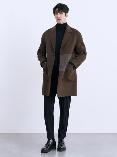 Winter thickened black casual pants brushed design solid color business warm gray trousers men's straight pants