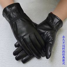 Перчатки 秋冬季正品plover 女士真皮手套 女式山羊皮加棉绒保暖皮手套