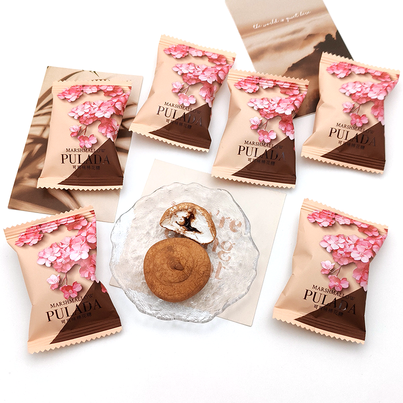 英国PULADA朴拉达抹茶味棉花糖夹心可可味爆浆喜糖散装休闲零食,淘宝优惠券,粉丝福利购,淘宝优惠卷