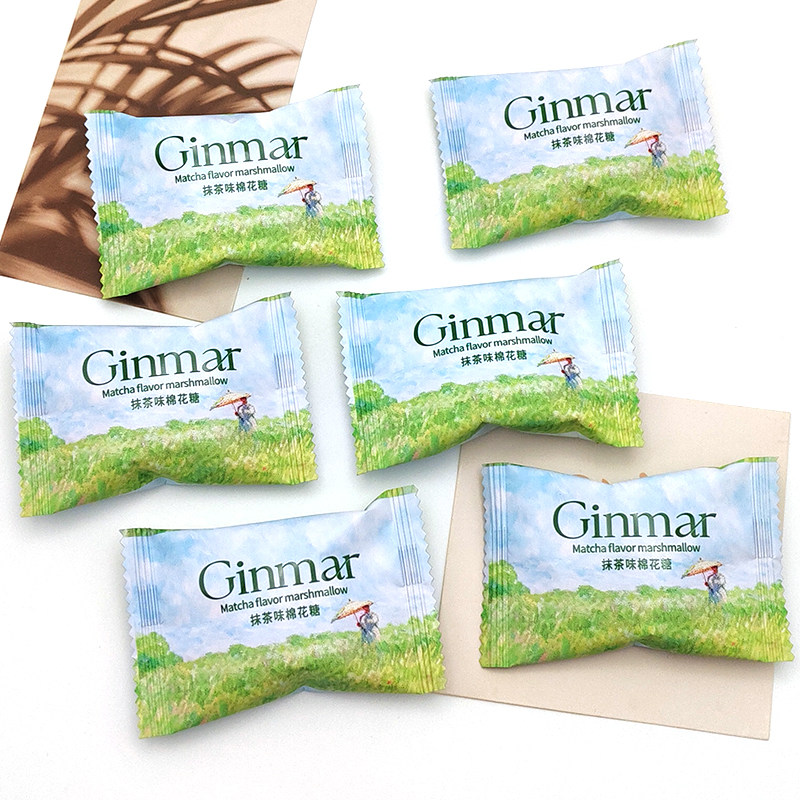 GINMAR金玛抹茶味棉花糖夹心可可爆浆喜糖散装休闲零食糖果,淘宝优惠券,粉丝福利购,淘宝优惠卷