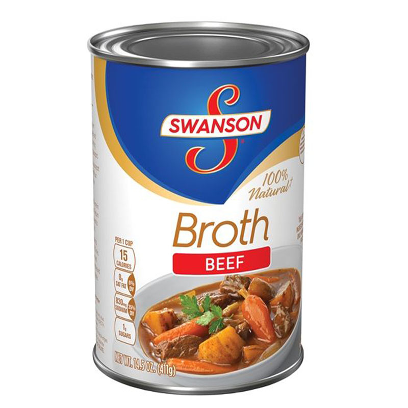 美国史云生SWANSON清鸡汤罐头加热即食滋补速食牛肉汤411g-图1