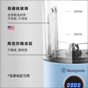 美国西屋迷你小型破壁机1-2人家用全自动智能加热免过滤豆浆机