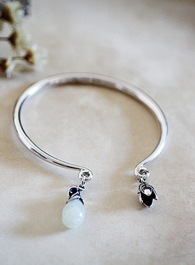 复古民族风和田玉送女朋友手镯