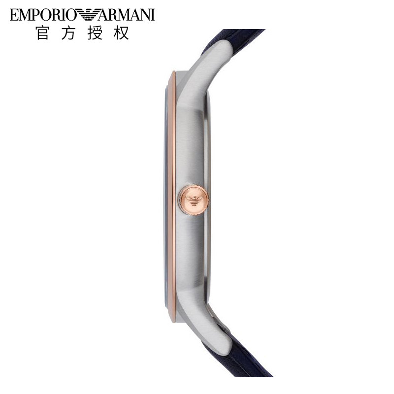 Emporio Armani阿玛尼手表男 时尚休闲简约皮带石英男表AR11188