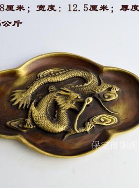 小号黄铜仿古风客厅摆件手工艺品