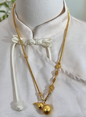 新中式国风项链女款轻奢小众设计感锁骨链2025新款爆款颈链配饰