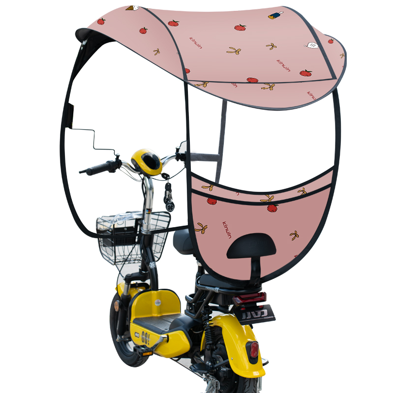 电动车小型车棚雨棚防雨新款电瓶车小挡雨防晒挡风罩遮阳伞篷挡风 - 图3