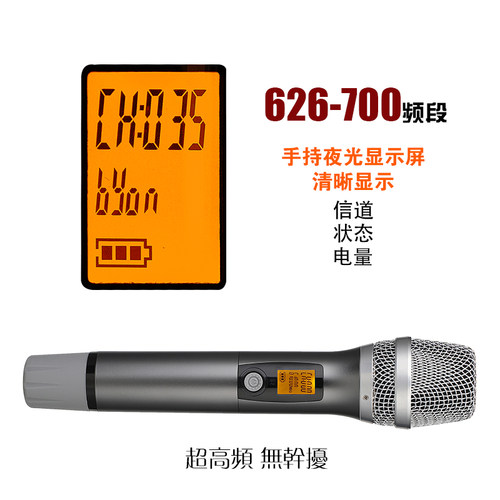 MDX麦迪声U段专业舞台话筒调频KTV无线麦克风 一拖二会议表演手持 - 图1