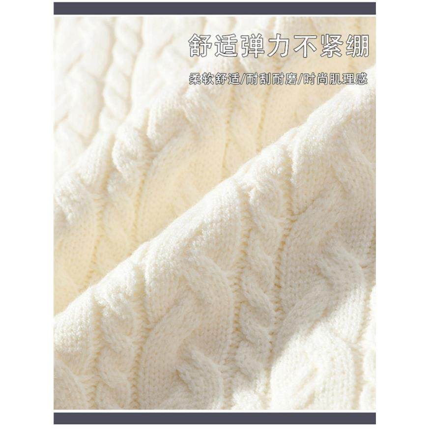 毛衣女秋冬2025新款宽松套头纯色麻花百搭加绒加厚内搭针织打底衫,淘宝优惠券,粉丝福利购,淘宝优惠卷