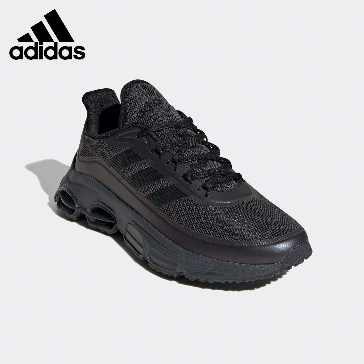 Adidas/阿迪达斯正品春季QUADCUBE 女子跑步运动鞋EH3096 - 图2