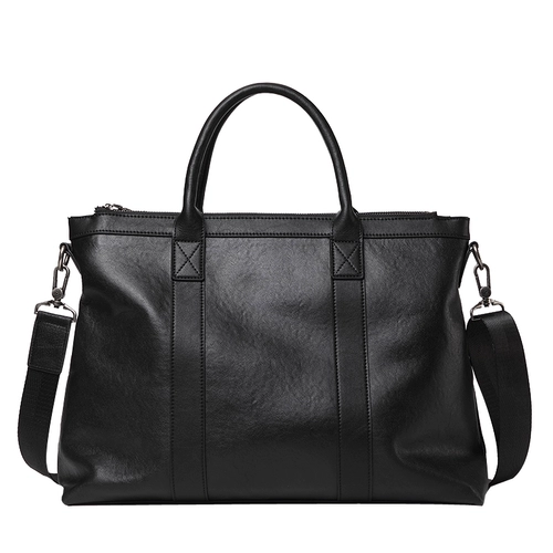 Барсетка, универсальная вместительная и большая кожаная сумка на одно плечо, из натуральной кожи